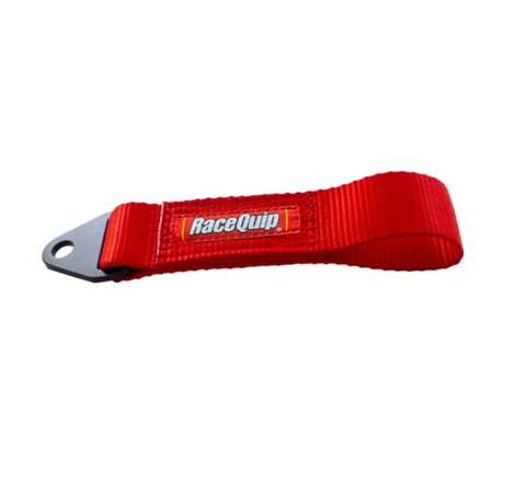 RaceQuip Race Car Tow Hook Strap with Soft Eye Loop End / 12000 LB Rating