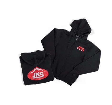 JKS Manufacturing Zippered Black Hoodie - Medium