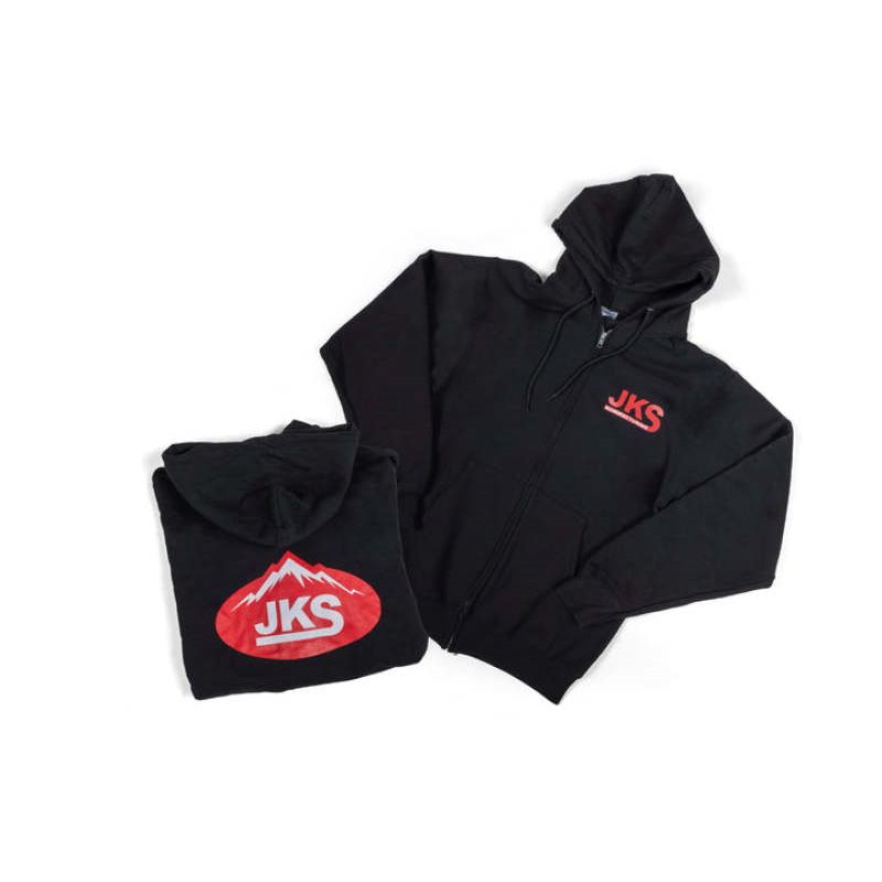 JKS Manufacturing Zippered Black Hoodie - XL