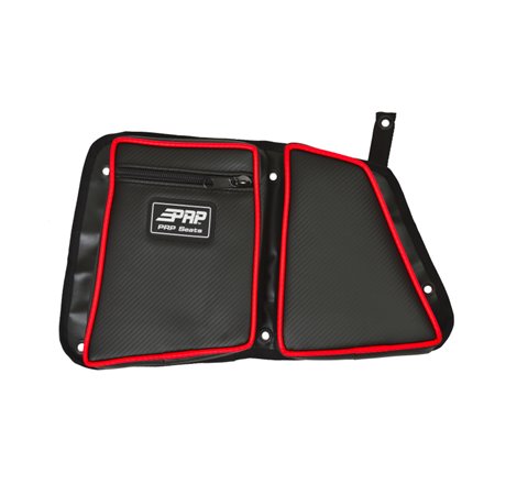 PRP Polaris RZR Rear Door Bag with Knee Pad for Polaris RZR (Driver Side)- Red
