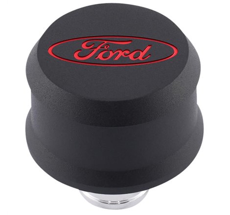 Ford Racing Slant Edge Breather - Black/Red