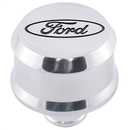 Ford Racing Slant Edge Breather - Polished