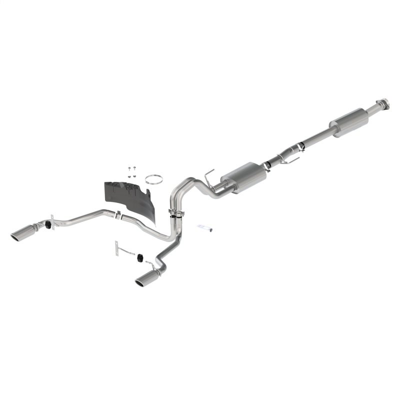 Ford Racing 21-22 F-150 2.7L/3.5L/5.0L Rear Exit Sport Exhaust - Chrome Tips