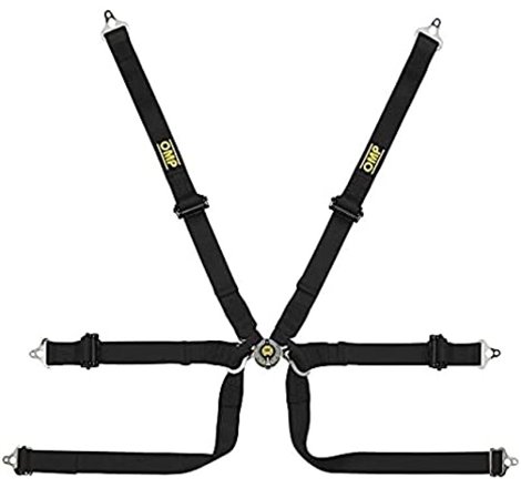 OMP Safety Harness Tecnica 2In Prot Black Pull Up - (Fia 8853-2016)