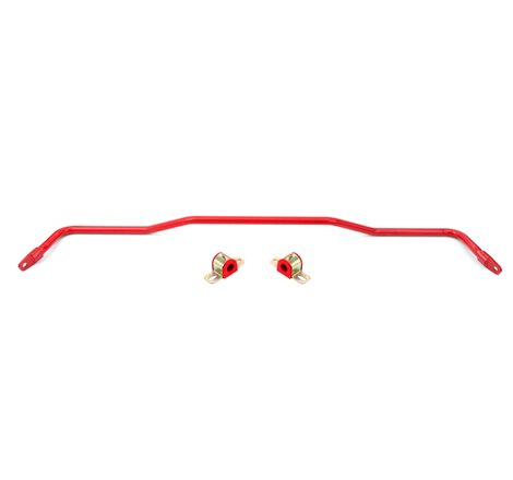 BMR 15-22 S550 Mustang Sway Bar Kit Rear Hollow 22mm Non-Adjustable Red