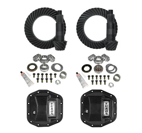 Yukon Stage 2 Jeep JL/JT Re-Gear Kit w/Covers & D44 Front & Rear in a 5.13 Ratio