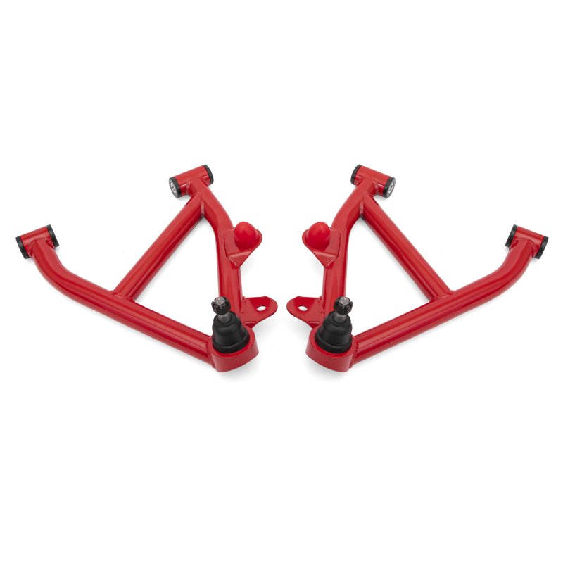 BMR 82-92 GM F-Body A-Arms Lower DOM Non-Adj Delrin Bushings Coilover - Red