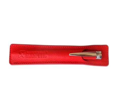 Akrapovic Leather Pencile sleeve - red
