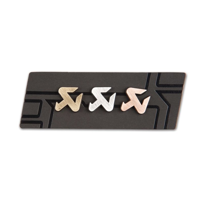 Akrapovic Cut copper/silver/brass pin set