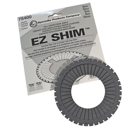 SPC Performance EZ Shim Dual Angle Camber/Toe Shim (Grey)
