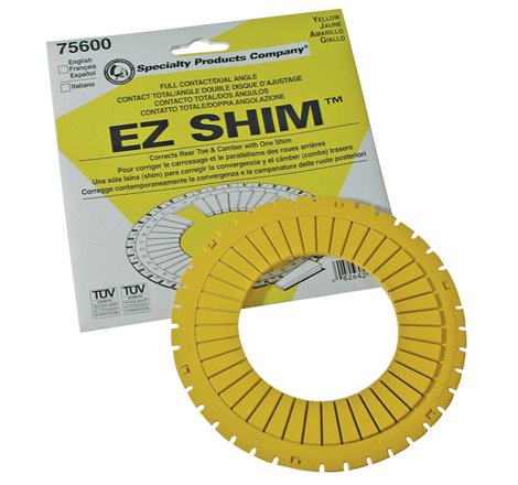 SPC Performance EZ Shim Dual Angle Camber/Toe Shim (Yellow)