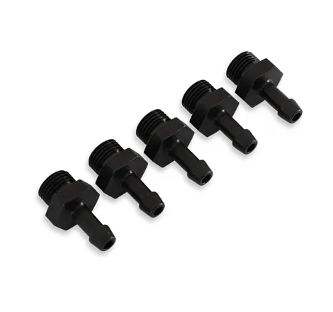 AEM Adjustable Fuel Pressure Regulator Barb Fitting -6 (9/16in-18) to 7mm - 5 Pack