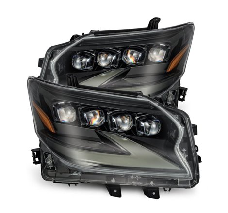 AlphaRex 14-19 Lexus GX460 (Non-AFS) NOVA LED Proj Headlights Alpha Black w/Activ Light/Seq Signal