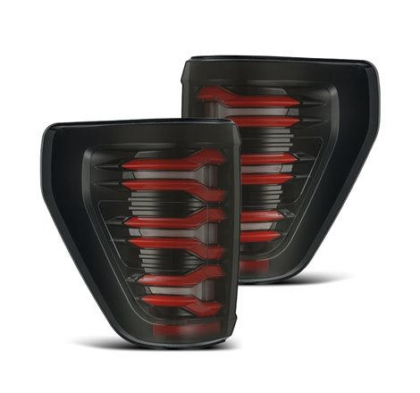 AlphaRex 21-22 Ford F-150 LUXX LED Tailights Black/Red