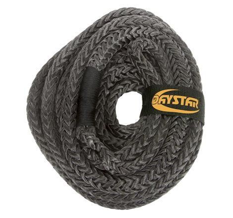 Daystar 25 Foot Recovery Rope W/Loop Ends and Nylon Recovery Bag 7/8 x 25 Foot Black Rope