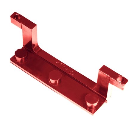 Daystar License Plate Bracket for Roller Fairlead Isolator Red