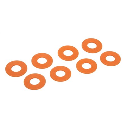 Daystar D-Ring Shackle Washers Set of 8 Fluorescent Orange