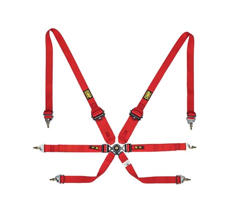 OMP Safety Harness One 2In Endurance Red Pull Down - (Fia 8853-2016)