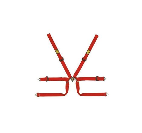 OMP Safety Harness Tecnica 2In Formula Red (Fia 8853-2016)