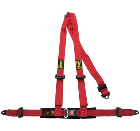 OMP 3 Point Harness - Red