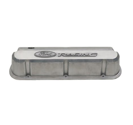 Ford Racing Slant Edge Valve Covers w/Ford Racing Logo - Bare