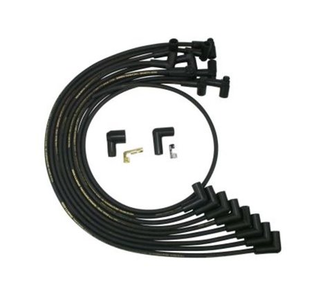 Moroso Chevrolet Small Block HEI Over V/C Unsleeved 90 Degree Mag Tune Ignition Wire Set - Black