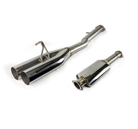 ISR Performance EP (Straight Pipes) Dual Tip Exhaust 4in - Nissan 350Z