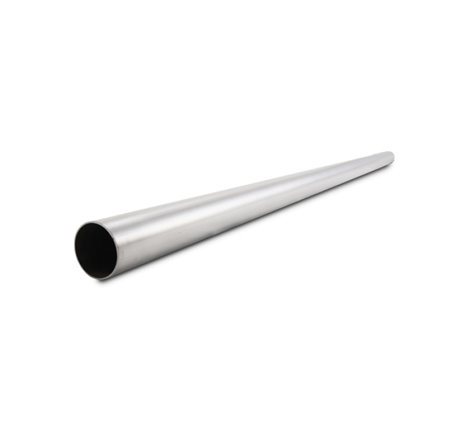 Vibrant 2in OD 304 Stainless Steel Brushed Straight Tubing