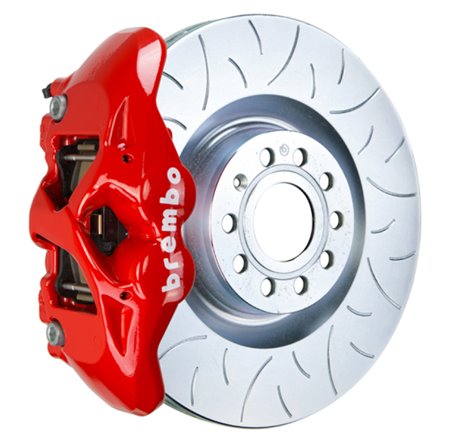 Brembo 16-23 Audi TT Front GT BBK 4 Piston Cast 345x30 1pc Rotor Slotted Type3-Red