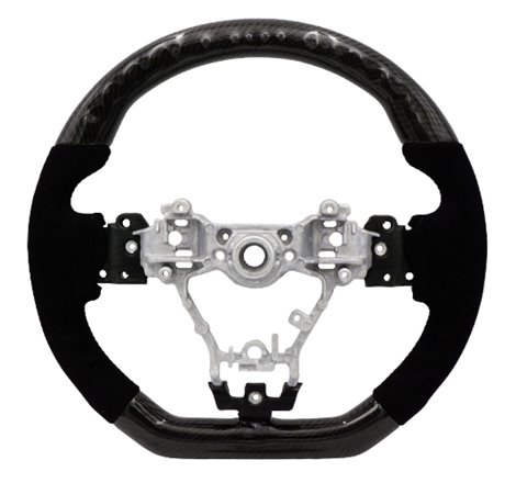 BLOX Racing 15-21 Subaru Carbon/Alcantara Steering Wheel Black Stitching