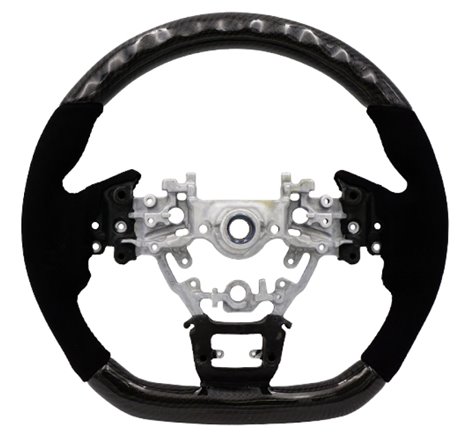BLOX Racing 22+ Subaru Carbon/Alcantara Steering Wheel Black Stitching