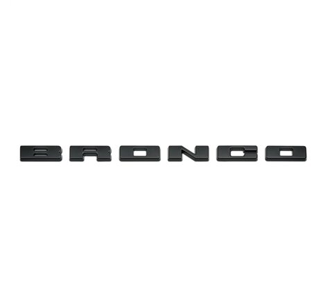 Ford Racing 2021+ Bronco Grille Lettering Overlay Kit - Black