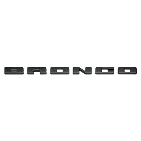 Ford Racing 2021+ Bronco Grille Lettering Overlay Kit - Black
