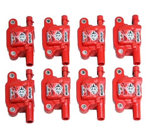 Granatelli 05-17 GM LS LS1/LS2/LS3/LS4/LS5/LS6/LS7/LS9/LSA Malevolent Coil Packs - Red (Set of 8)