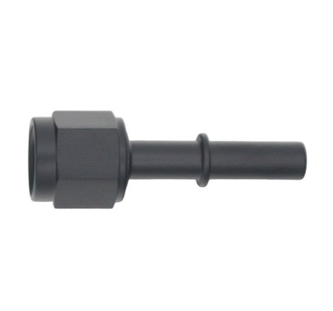DeatschWerks 6AN Female Flare Swivel to 5/16in Male EFI Quick Disconnect - Anodized Matte Black