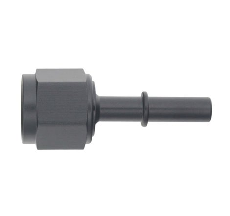 DeatschWerks 8AN Female Flare Swivel to 5/16in Male EFI Quick Disconnect - Anodized Matte Black