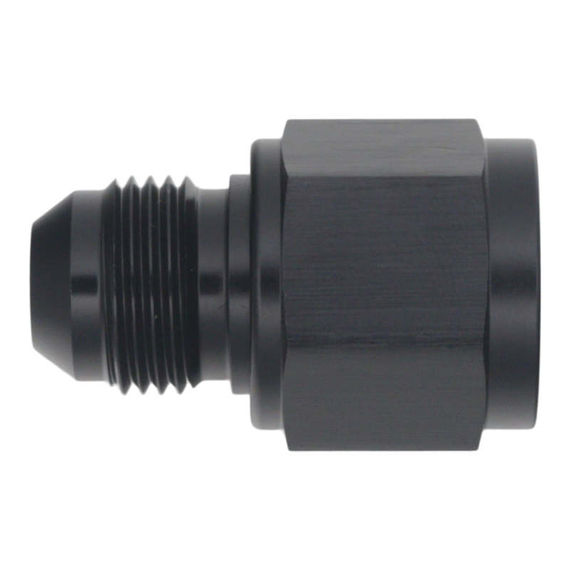 DeatschWerks 10AN Female Flare to 8AN Male Flare Reducer - Anodized Matte Black