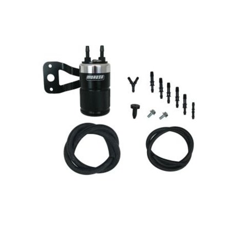 Moroso Harley-Davidson Twin Cam (w/Stock Air Cleaner) Air Oil Separator - Black & Polished