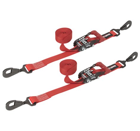 SpeedStrap 1 1/2In x 10Ft Ratchet Tie-Down (2 Pack) - Red