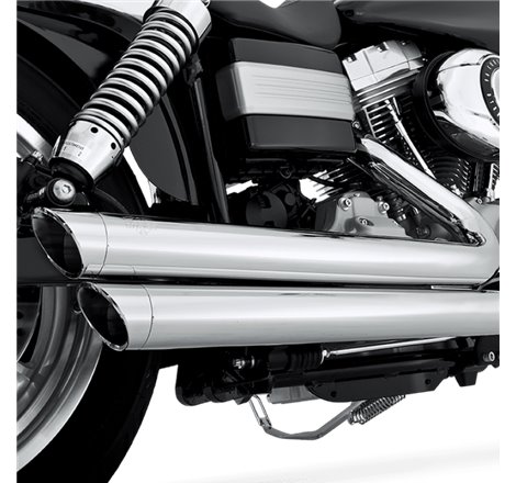 Vance & Hines HD Dyna 06-17 Bigshots Staggered Chrome PCX Full System Exhaust