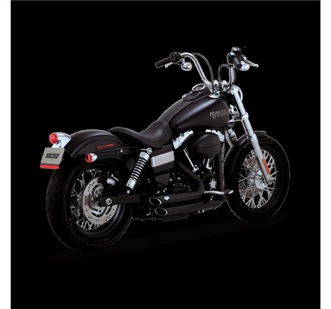 Vance & Hines HD Dyna 12-17 Shortshots Staggered Black PCX Full System Exhaust