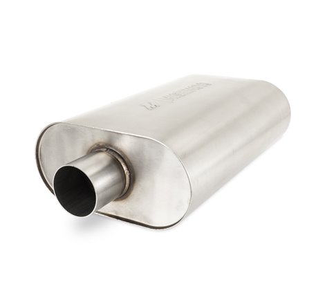 Mishimoto Universal Muffler with 2.5in Center Inlet/Outlet - Brushed