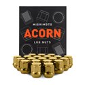 Mishimoto Steel Acorn Lug Nuts M12 x 1.5 - 20pc Set - Gold