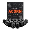 Mishimoto Steel Acorn Lug Nuts M14 x 1.5 - 32pc Set - Black