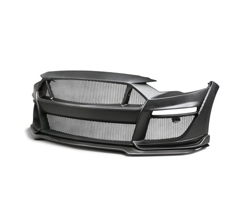 Anderson Composites 18-23 Ford Mustang Type-ST Fiberglass Front Bumper w/ CF Grille/Lip (NO CANCEL)