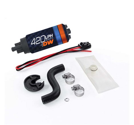 Deatschwerks DW420 Series 420lph In-Tank Fuel Pump w/ Install Kit For 85-97 Ford Mustang