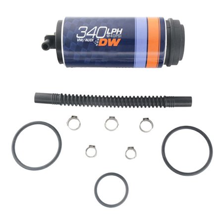 Deatschwerks DW340V Series 340lph In-Tank Fuel Pump w/ Install Kit For VW and Audi 1.8T FWD