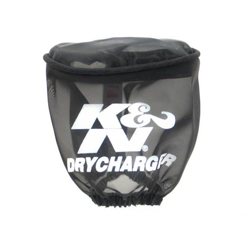 K&N DryCharger Air Filter Wrap - Oval Straight - Black