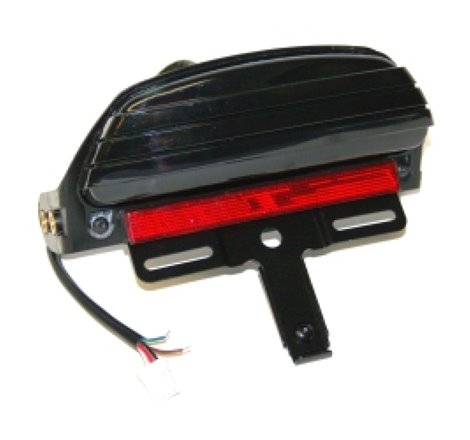 Letric Lighting 2006+ FXST Model Softail Replacement LED Taillight - Smoked Lens Fits