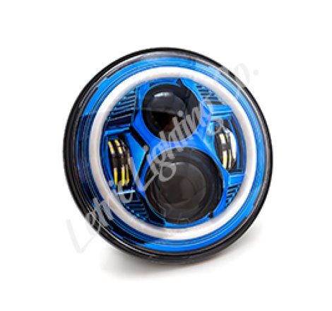 Letric Lighting 7? Blue Color Collection LED Headlamp with Full Halo